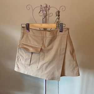 SOLD Zara faux suede skort